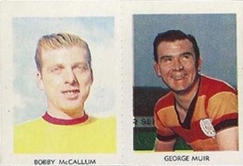 1967-68 A&BC Chewing Gum Footballers (Scottish) - Pairs Set #37 / 13 Bobby McCallum / George Muir Front