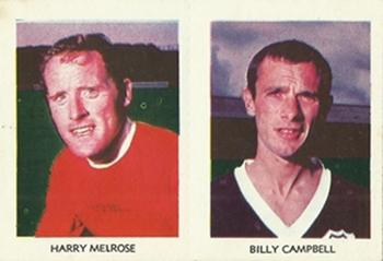 1967-68 A&BC Chewing Gum Footballers (Scottish) - Pairs Set #42 / 11 Harry Melrose / Billy Campbell Front