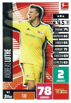 2020-21 Topps Match Attax Bundesliga #47 Andreas Luthe Front