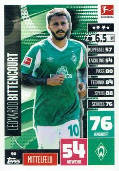 2020-21 Topps Match Attax Bundesliga #90 Leonardo Bittencourt Front