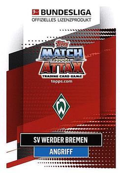 2020-21 Topps Match Attax Bundesliga #93 Josh Sargent Back