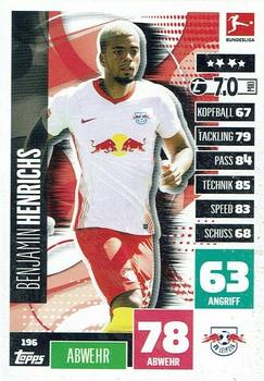 2020-21 Topps Match Attax Bundesliga #196 Benjamin Henrichs Front