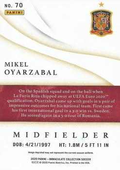 2020 Panini Immaculate Collection #70 Mikel Oyarzabal Back