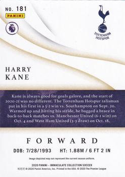 2020 Panini Immaculate Collection #181 Harry Kane Back