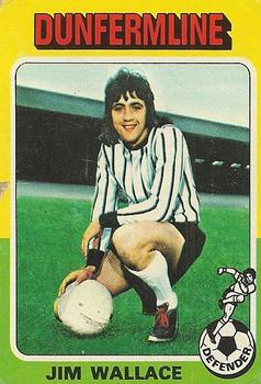 1975-76 Topps Footballers (Scottish, Blue Back) #9 Jim Wallace Front