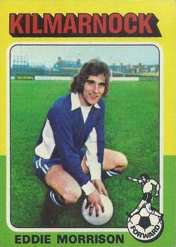 1975-76 Topps Footballers (Scottish, Blue Back) #12 Eddie Morrison Front