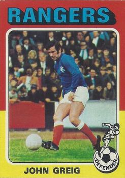 1975-76 Topps Footballers (Scottish, Blue Back) #17 John Greig Front