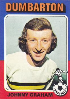 1975-76 Topps Footballers (Scottish, Blue Back) #18 Johnny Graham Front