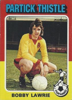 1975-76 Topps Footballers (Scottish, Blue Back) #28 Bobby Lawrie Front