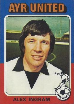1975-76 Topps Footballers (Scottish, Blue Back) #35 Alex Ingram Front