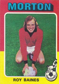 1975-76 Topps Footballers (Scottish, Blue Back) #55 Roy Baines Front