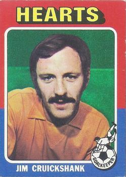1975-76 Topps Footballers (Scottish, Blue Back) #62 Jim Cruickshank Front