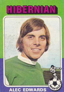 1975-76 Topps Footballers (Scottish, Blue Back) #73 Alex Edwards Front