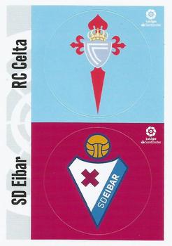 2020-21 Panini LaLiga Santander Este Stickers #NNO Escudos - RC Celta / SD Eibar Front