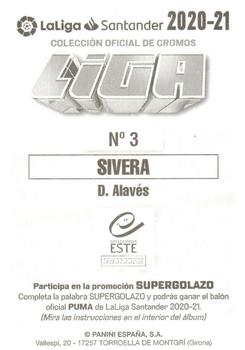 2020-21 Panini LaLiga Santander Este Stickers #3 Antonio Sivera Back