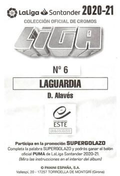 2020-21 Panini LaLiga Santander Este Stickers #6 Victor Laguardia Back