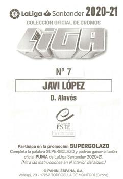 2020-21 Panini LaLiga Santander Este Stickers #7 Javi Lopez Back