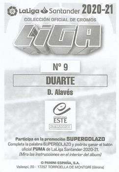 2020-21 Panini LaLiga Santander Este Stickers #9 Ruben Duarte Back