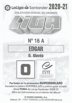 2020-21 Panini LaLiga Santander Este Stickers #16A Edgar Méndez Back