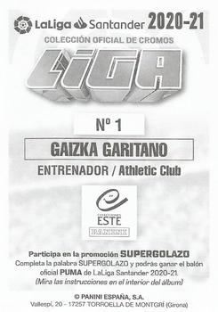 2020-21 Panini LaLiga Santander Este Stickers #1 Gaizka Garitano Back