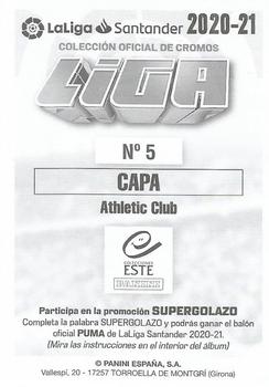 2020-21 Panini LaLiga Santander Este Stickers #5 Ander Capa Back