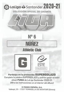 2020-21 Panini LaLiga Santander Este Stickers #6 Unai Nunez Back