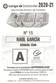 2020-21 Panini LaLiga Santander Este Stickers #15 Raúl García Back