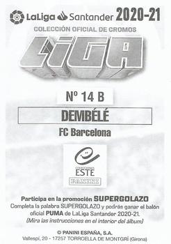 2020-21 Panini LaLiga Santander Este Stickers #14B Ousmane Dembele Back