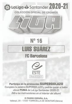 2020-21 Panini LaLiga Santander Este Stickers #16 Luis Suárez Back
