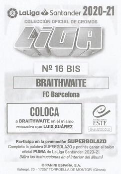 2020-21 Panini LaLiga Santander Este Stickers #16bis Martin Braithwaite Back