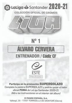 2020-21 Panini LaLiga Santander Este Stickers #1 Alvaro Cervera Back