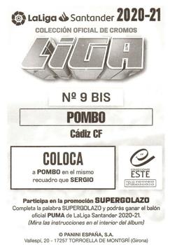2020-21 Panini LaLiga Santander Este Stickers #9bis Jorge Pombo Back