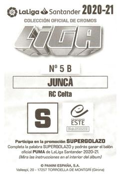 2020-21 Panini LaLiga Santander Este Stickers #5B David Juncà Back