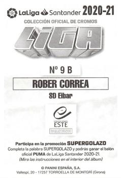 2020-21 Panini LaLiga Santander Este Stickers #9B Rober Correa Back
