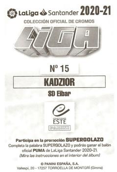 2020-21 Panini LaLiga Santander Este Stickers #15 Damian Kadzior Back