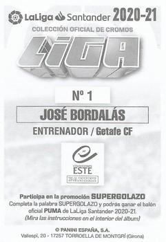 2020-21 Panini LaLiga Santander Este Stickers #1 José Bordalás Back