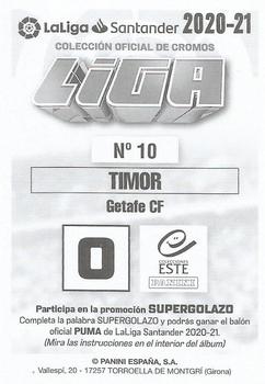 2020-21 Panini LaLiga Santander Este Stickers #10 David Timor Back