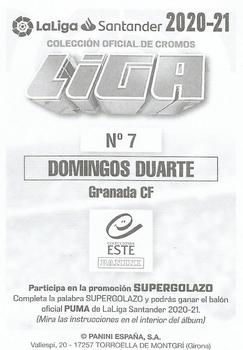 2020-21 Panini LaLiga Santander Este Stickers #7 Domingos Duarte Back