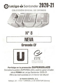 2020-21 Panini LaLiga Santander Este Stickers #8 Carlos Neva Back