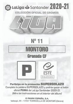 2020-21 Panini LaLiga Santander Este Stickers #11 Angel Montoro Back