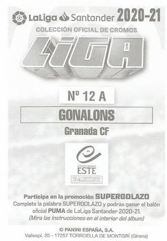 2020-21 Panini LaLiga Santander Este Stickers #12A Maxime Gonalons Back