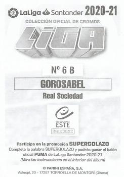 2020-21 Panini LaLiga Santander Este Stickers #6B Andoni Gorosabel Back