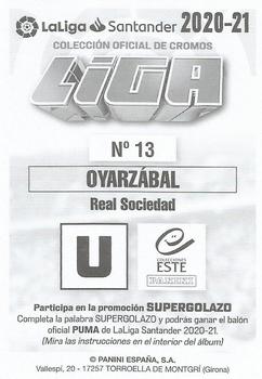 2020-21 Panini LaLiga Santander Este Stickers #13 Mikel Oyarzabal Back