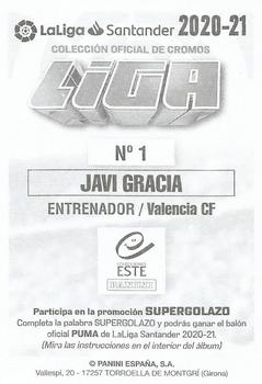 2020-21 Panini LaLiga Santander Este Stickers #1 Javi Gracia Back