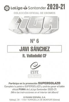 2020-21 Panini LaLiga Santander Este Stickers #6 Javi Sanchez Back