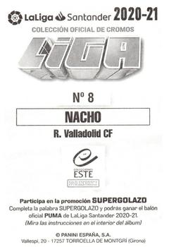 2020-21 Panini LaLiga Santander Este Stickers #8 Nacho Back