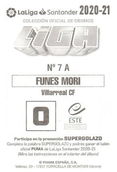 2020-21 Panini LaLiga Santander Este Stickers #7A Ramiro Funes Mori Back