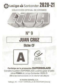 2020-21 Panini LaLiga Santander Este Stickers #9 Juan Cruz Back