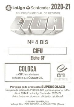 2020-21 Panini LaLiga Santander Este Stickers #4bis Cifu Back