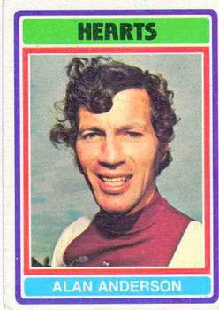 1976-77 Topps Footballers (Scottish, Red backs) #14 Alan Anderson Front